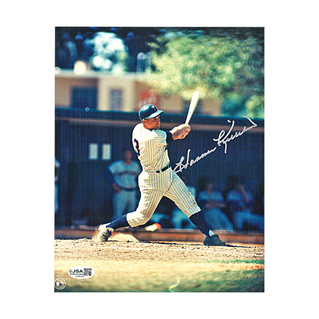 Harmon Killebrew Minnesota Twins Autographed 8x10 Photo JSA COA