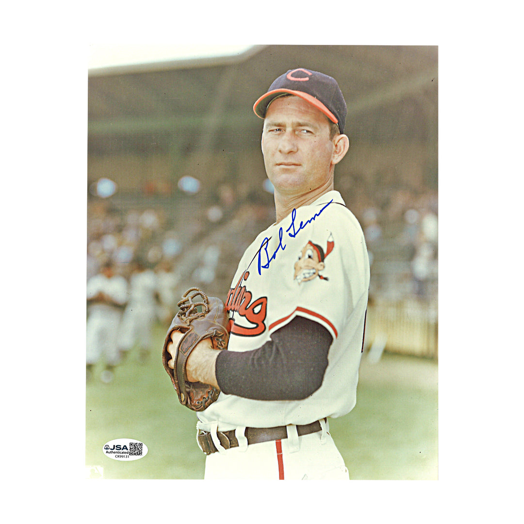 Bob Lemon Cleveland Indians Autographed 8x10 Photo JSA COA
