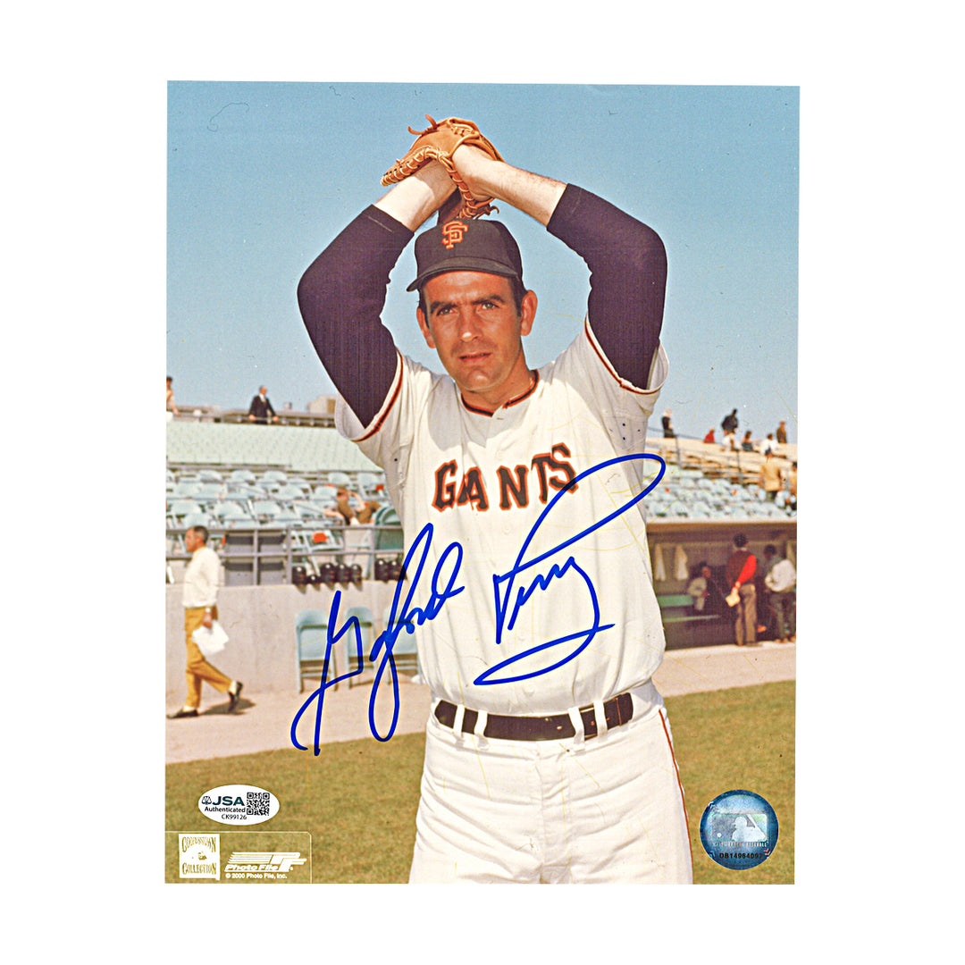 Gaylord Perry San Francisco Giants Autographed 8x10 Photo JSA COA