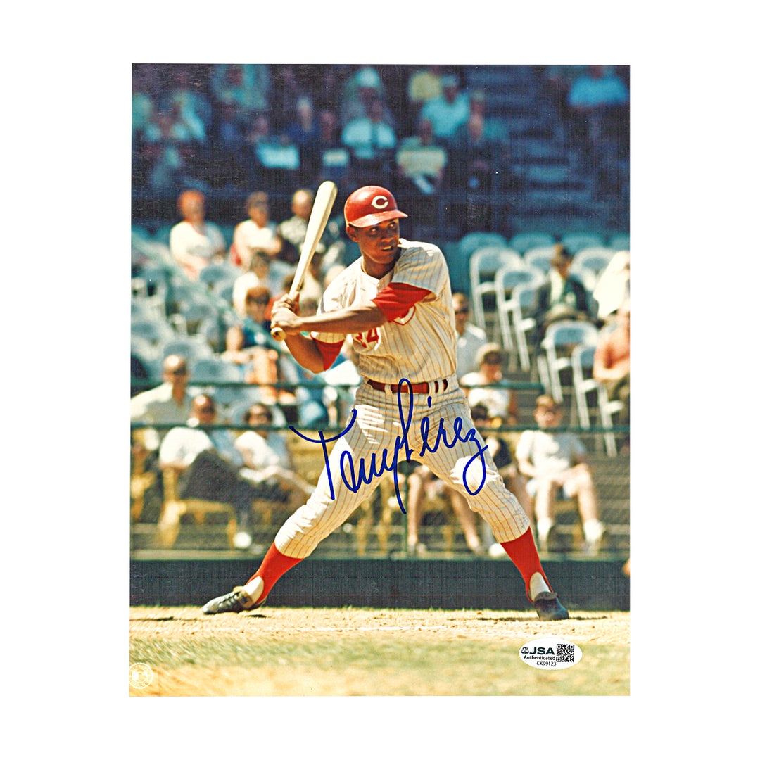 Tony Perez Cincinnati Reds Autographed 8x10 Photo JSA COA