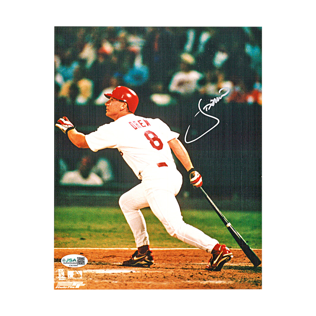 J.D. Drew St Louis Cardinals Autographed 8x10 Photo JSA COA