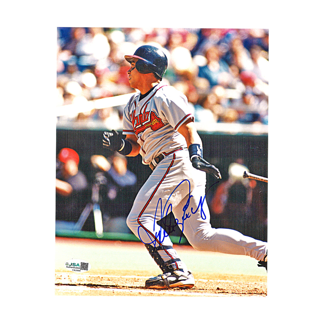 Andres Galarraga Atlanta Braves Autographed 8x10 Photo JSA COA