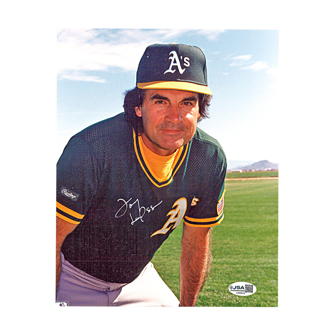 Tony La Russa Oakland A's Autographed 8x10 Photo JSA COA