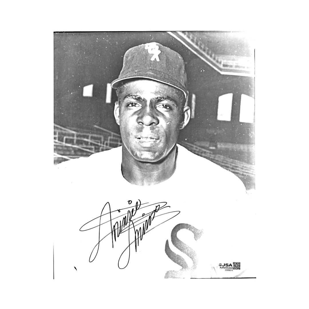 Minnie Minoso Chicago White Sox Autographed 8x10 Photo JSA COA