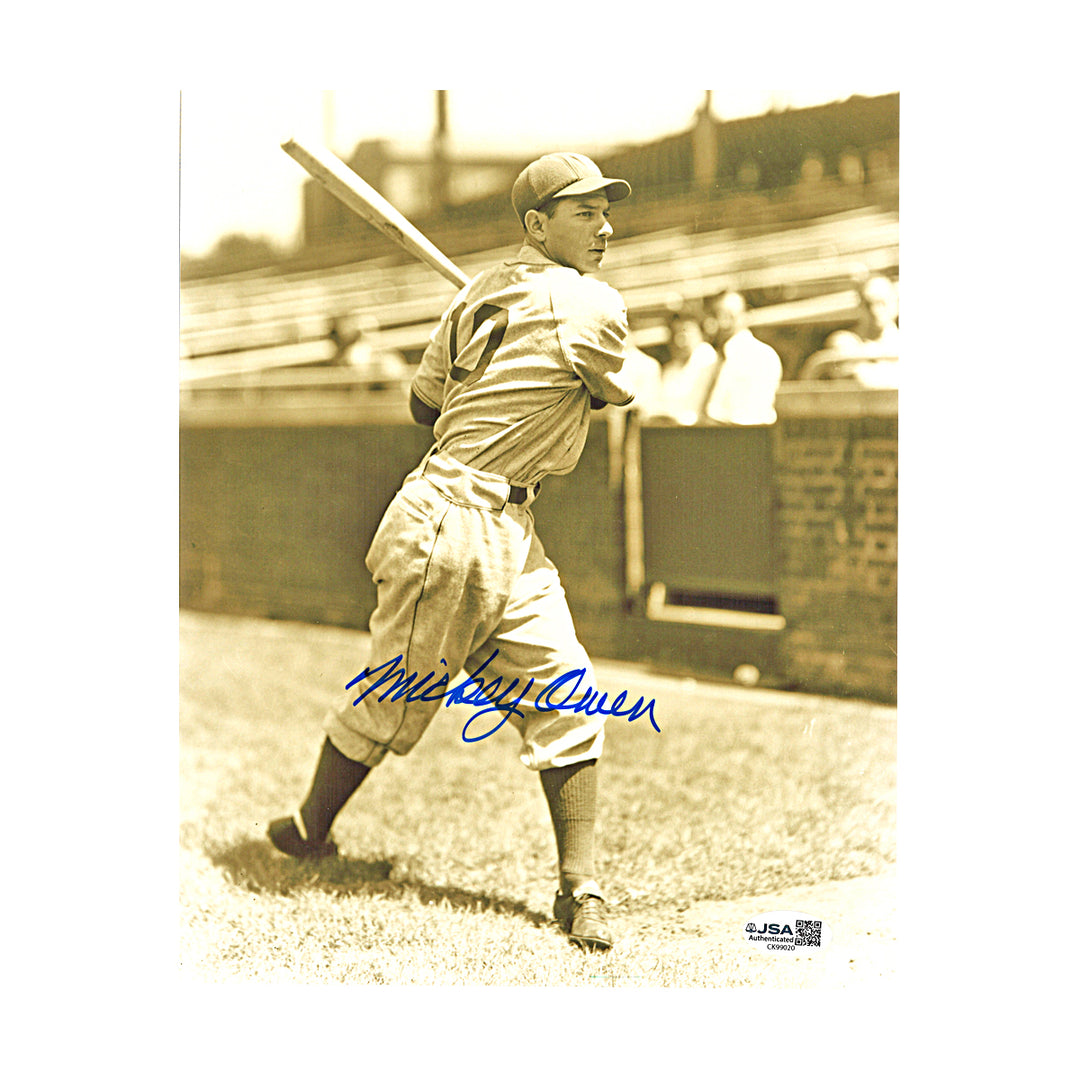 Mickey Owen Los Angeles Dodgers Autographed 8x10 Photo JSA COA