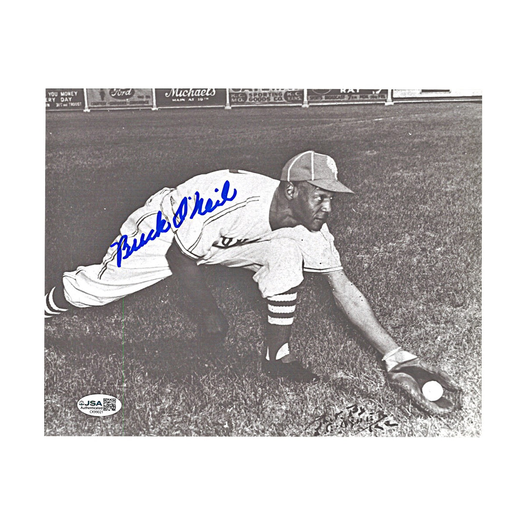 Buck O'Neil Chicago Cubs Autographed 8x10 Photo JSA COA