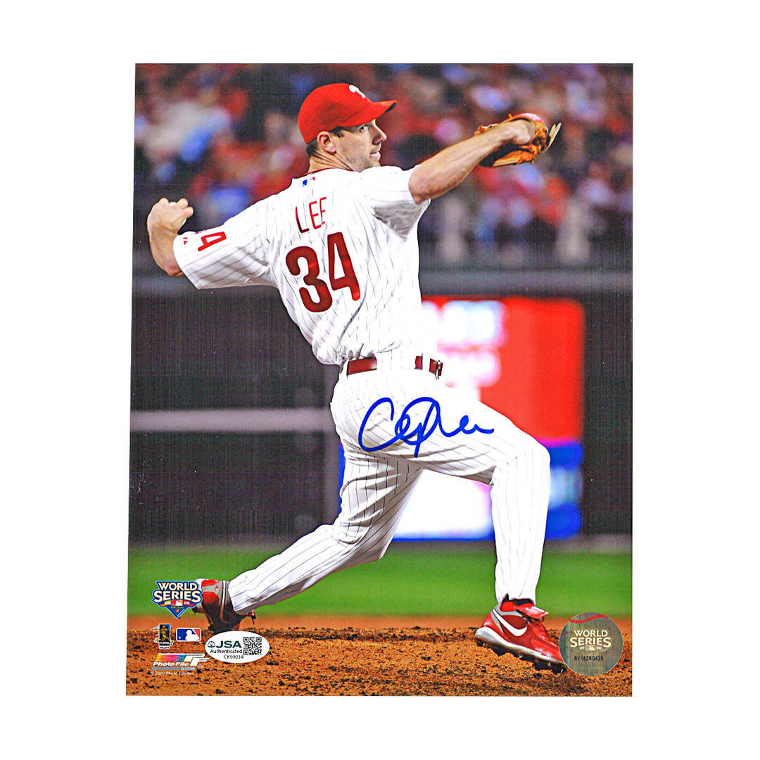 Cliff Lee Philadelphia Phillies Autographed 8x10 Photo JSA COA
