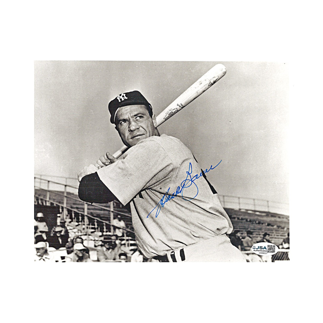 Hank Bauer New York Yankees Autographed 8x10 Photo JSA COA