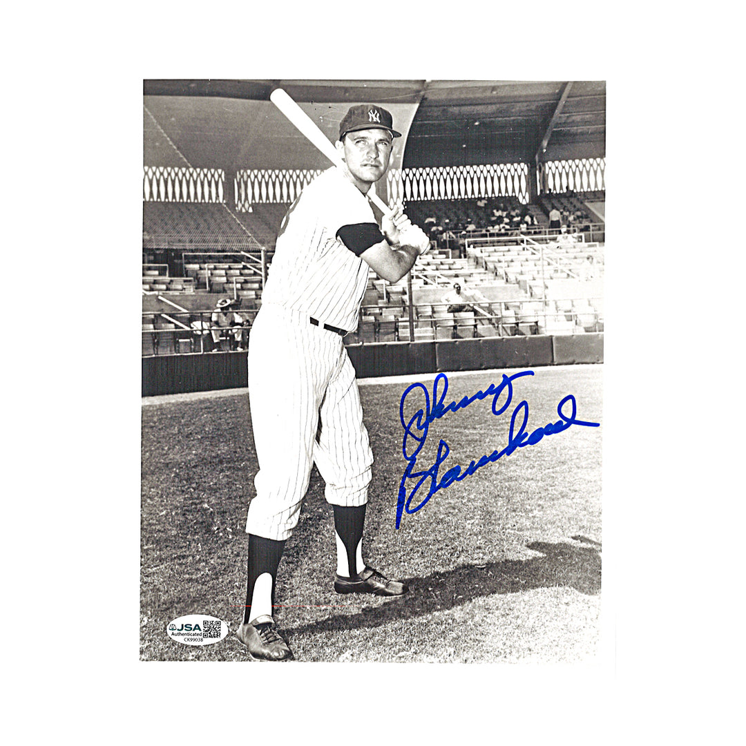 Johnny Blanchard New York Yankees Autographed 8x10 Photo JSA COA