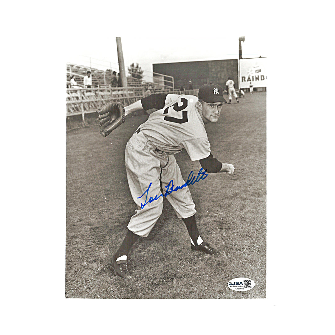 Lou Burdette New York Yankees Autographed 8x10 Photo JSA COA