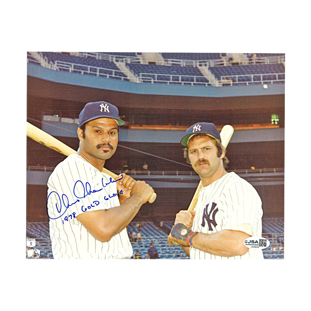 Chris Chambliss New York Yankees Autographed Inscribed 8x10 Photo JSA COA