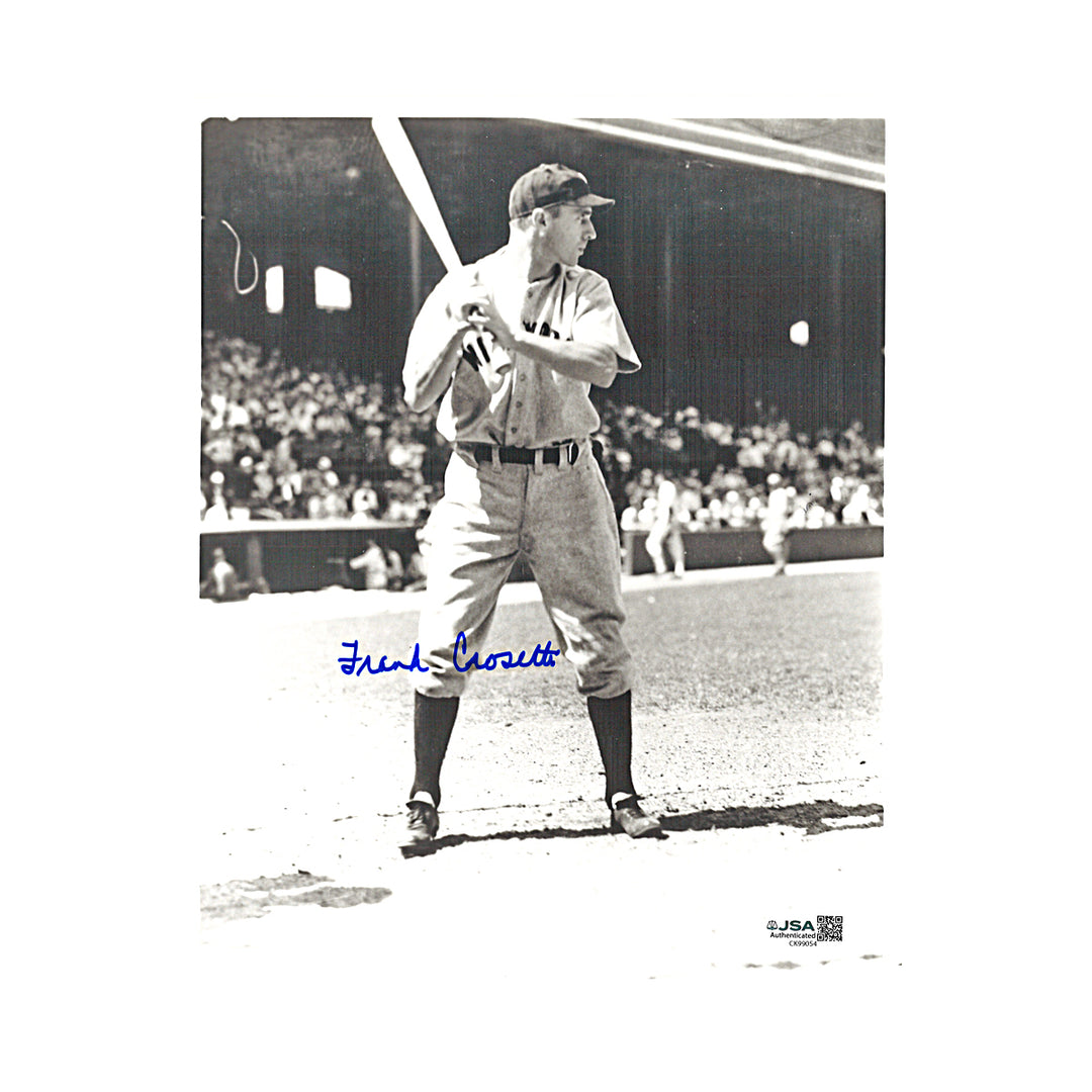 Frank Crosetti New York Yankees Autographed 8x10 Photo JSA COA-3