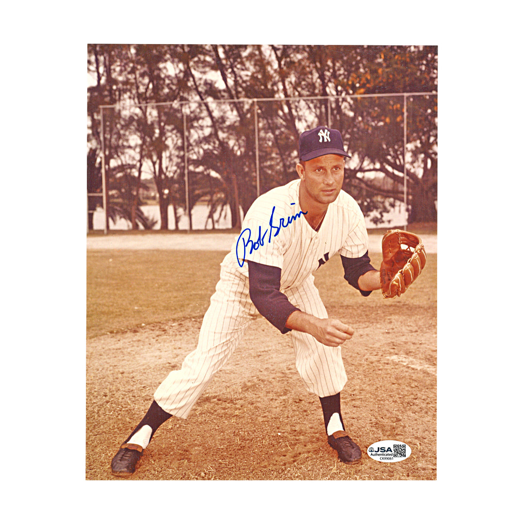 Bob Grim New York Yankees Autographed 8x10 Photo JSA COA