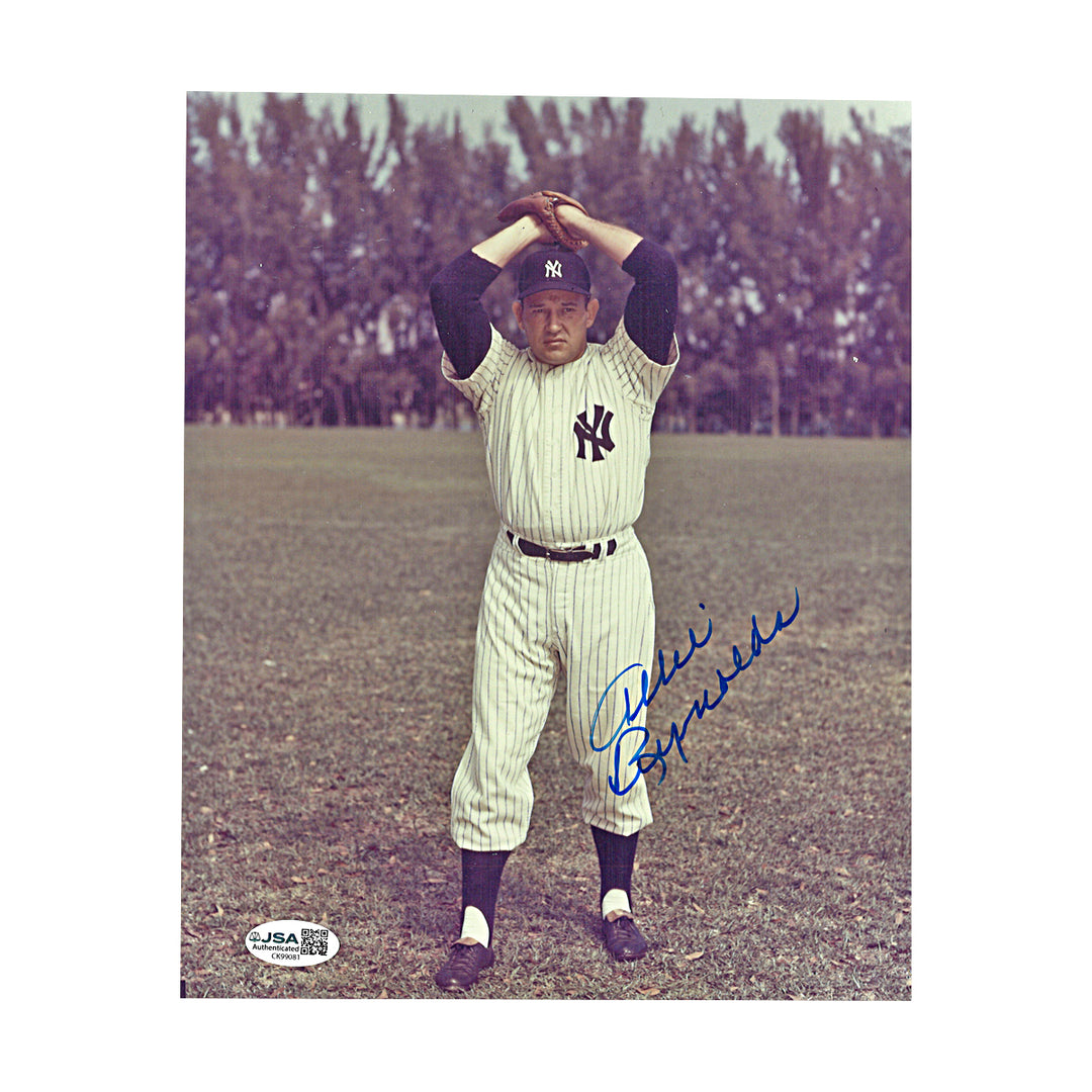 Allie Reynolds New York Yankees Autographed 8x10 Photo JSA COA