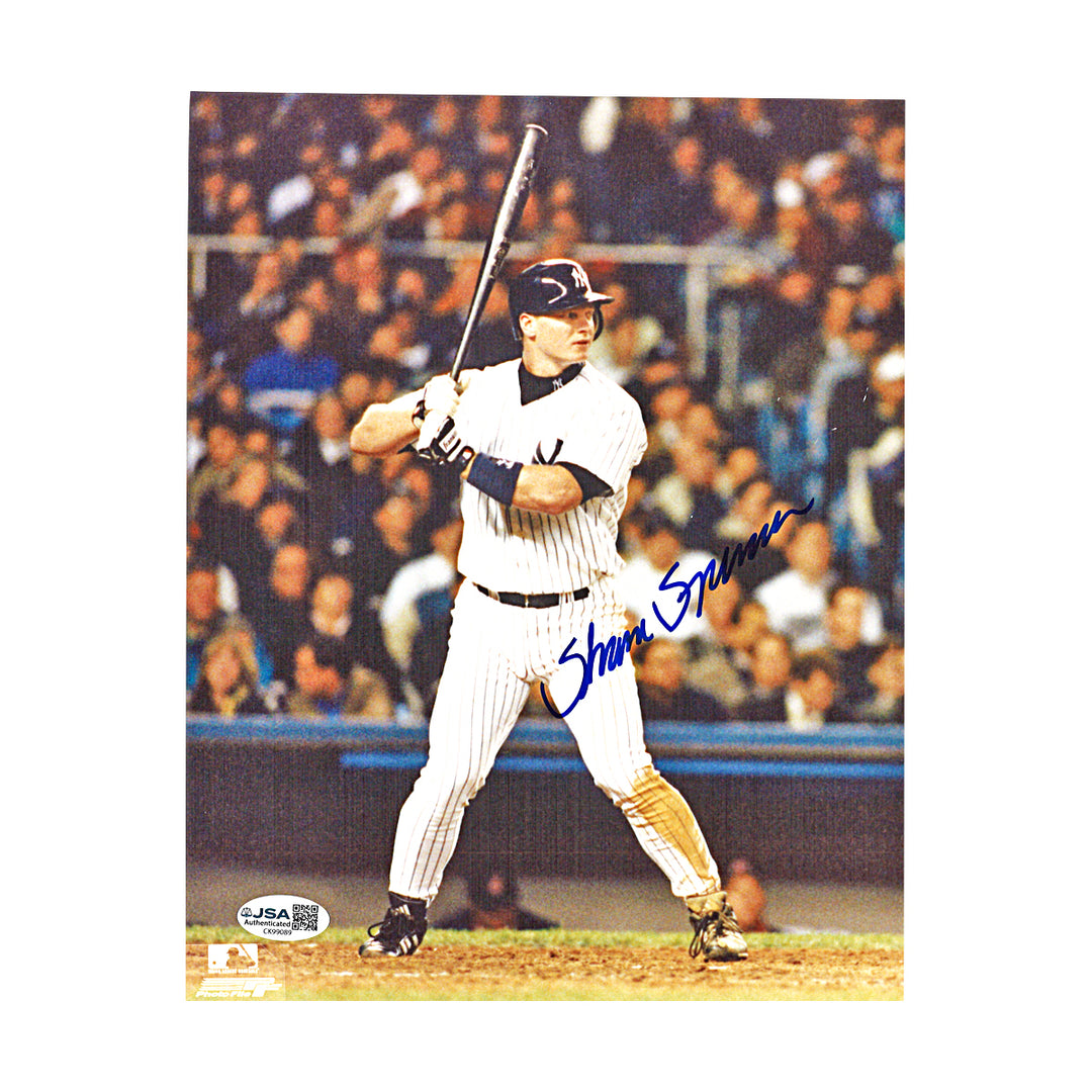Shane Spencer New York Yankees Autographed Batting 8x10 Photo JSA COA