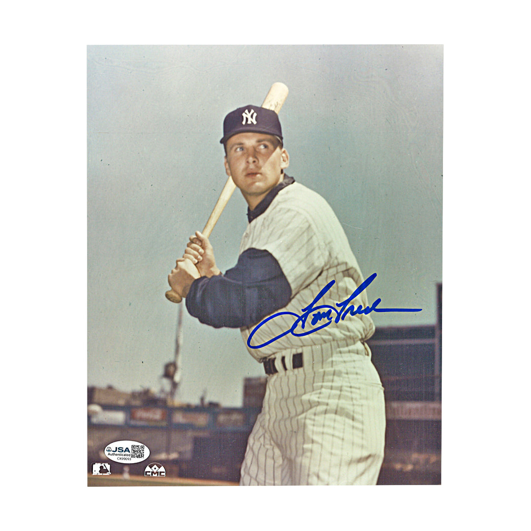 Tom Tresh New York Yankees Autographed 8x10 Photo JSA COA