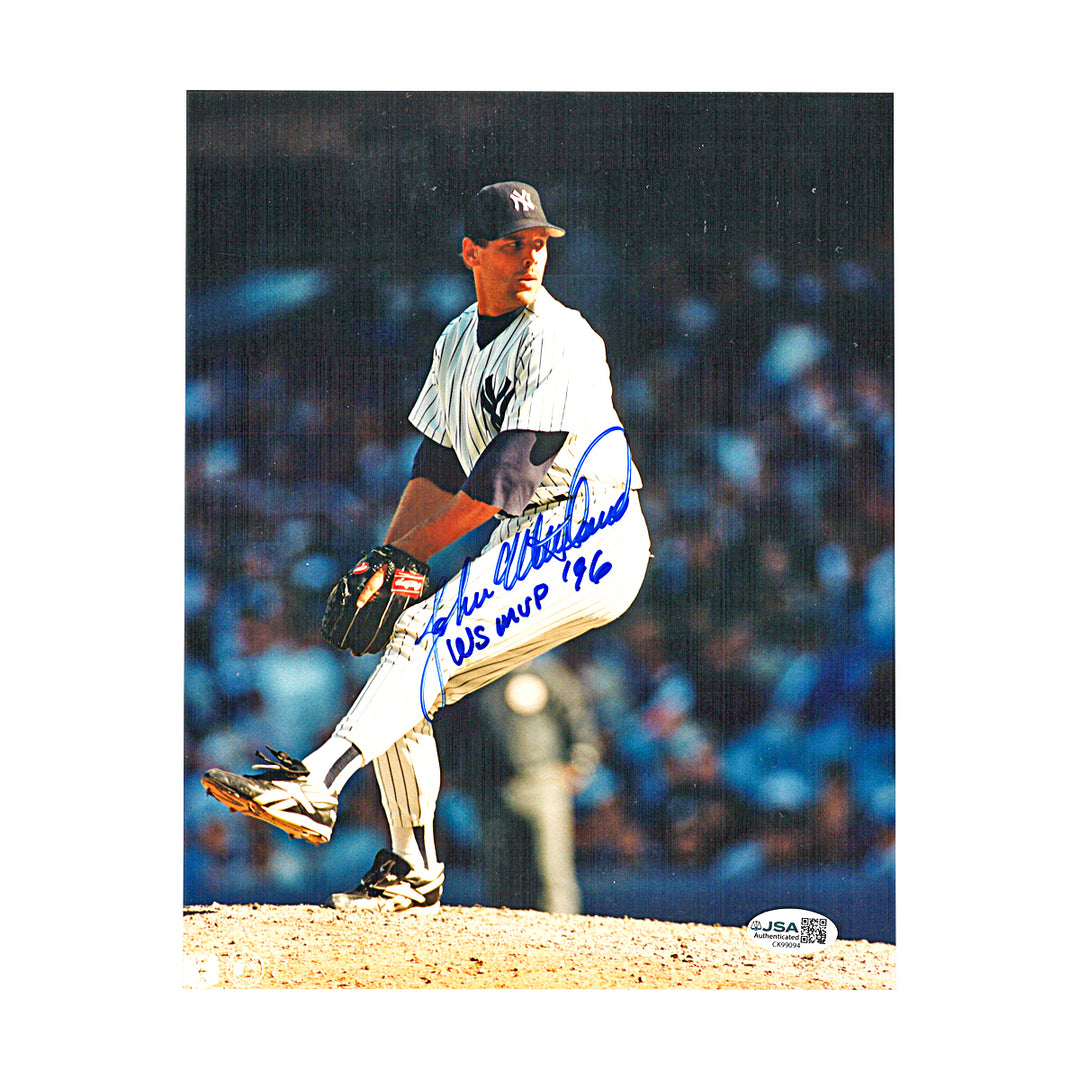 John Wetteland New York Yankees Autographed Inscribed 8x10 Photo JSA COA