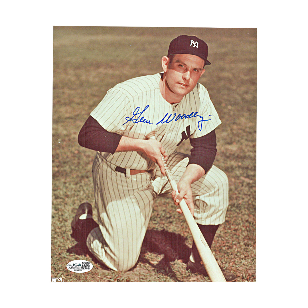 Gene Woodling New York Yankees Autographed 8x10 Photo JSA COA
