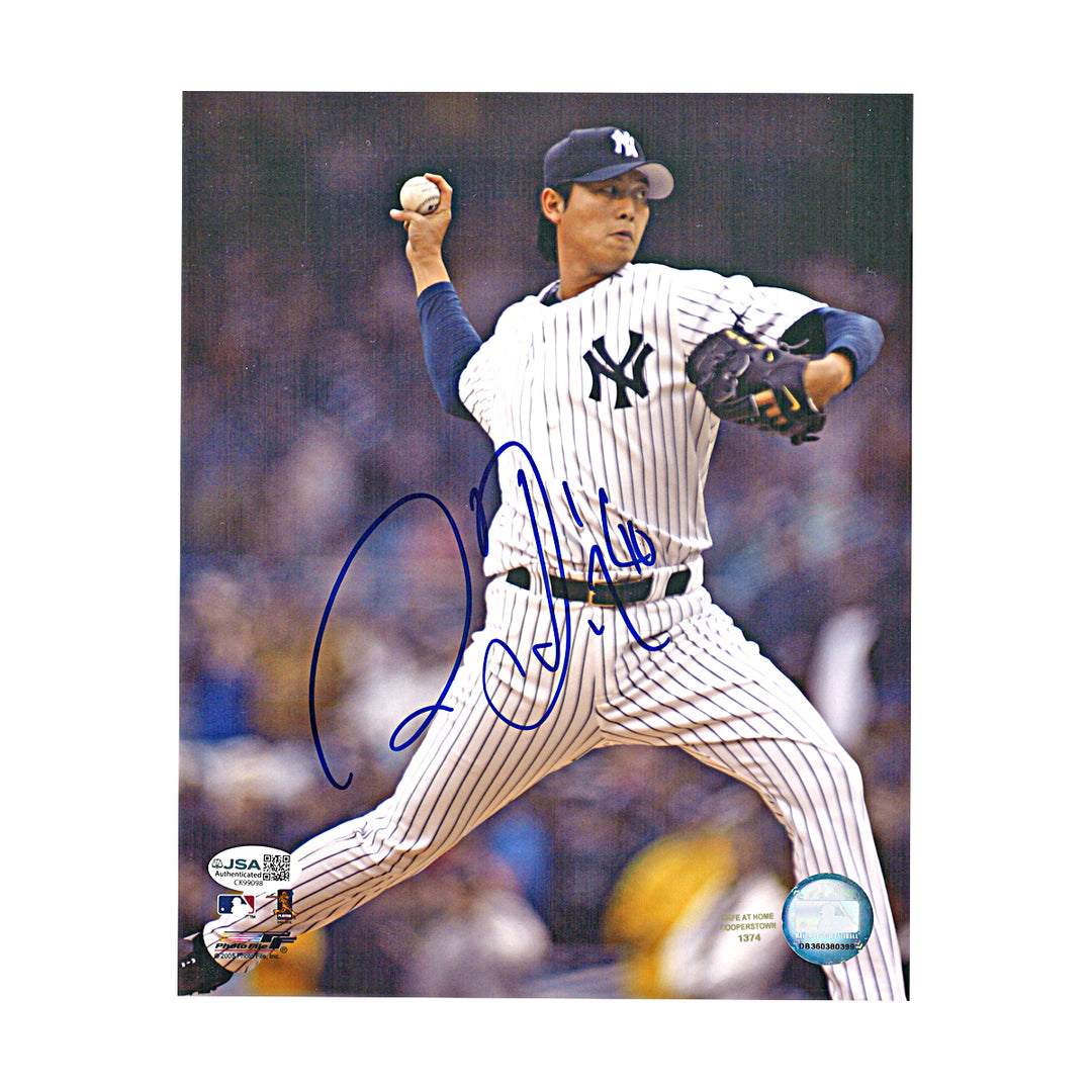 Chien Ming Wang New York Yankees Autographed 8x10 Photo JSA COA