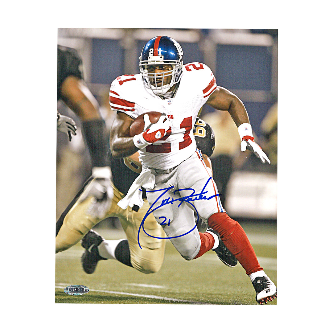 Tiki Barber New York Giants Autographed 8x10 Photo Steiner COA