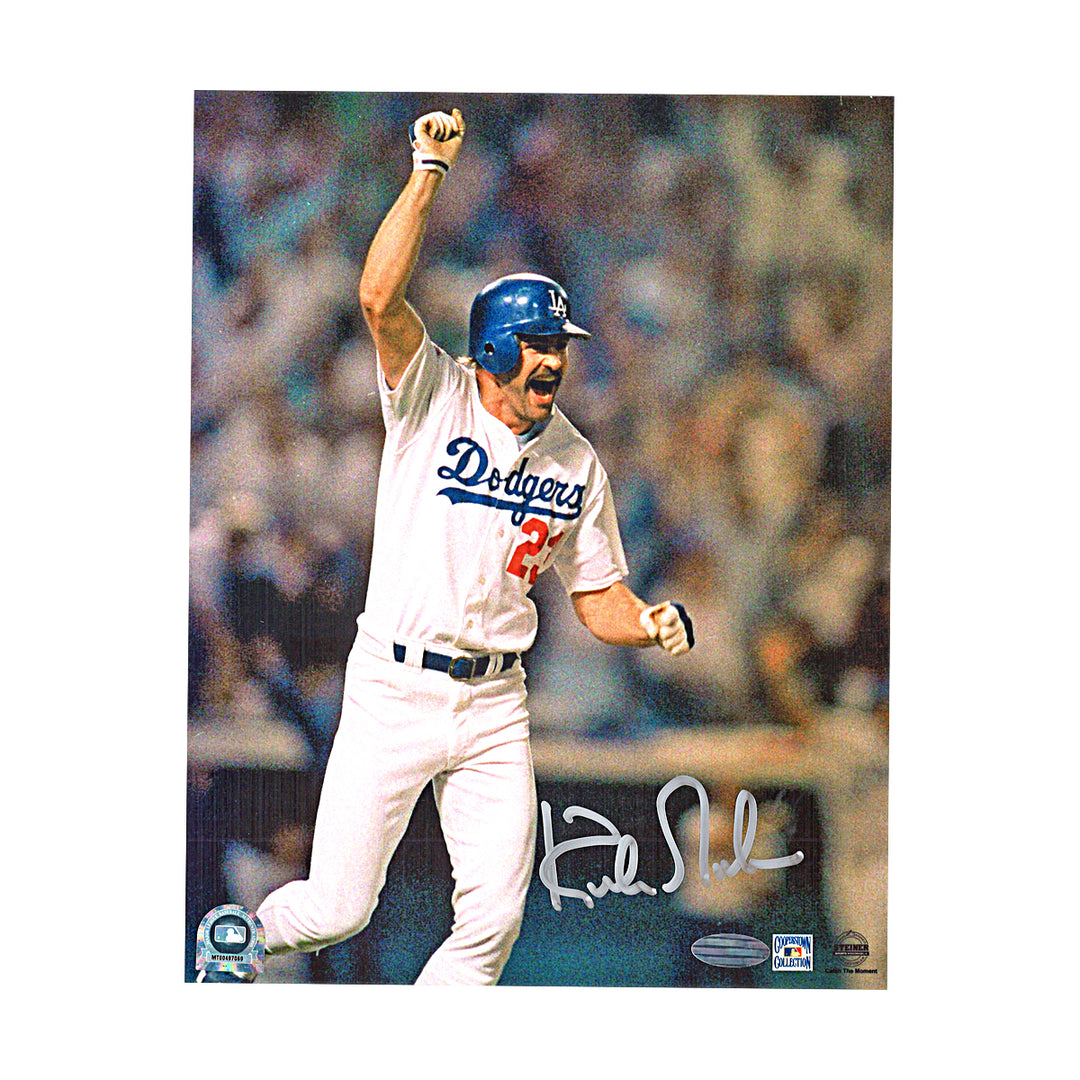 Kirk Gibson Los Angeles Dodgers Autographed 8x10 Photo Steiner COA