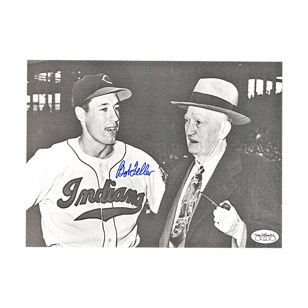 Bob Feller Cleveland Indians Autographed 8x10 Photo JSA Holo