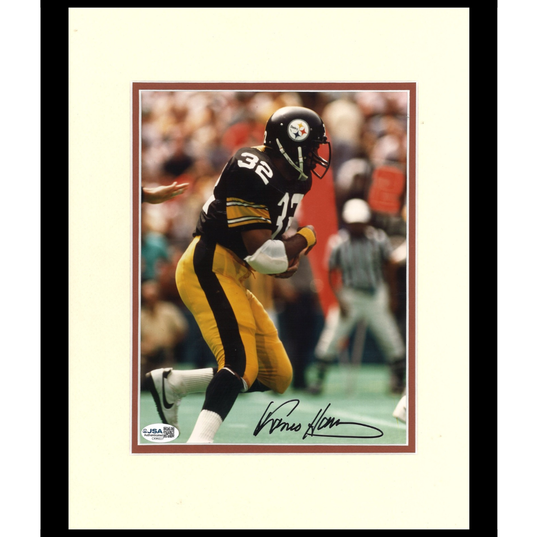 Franco Harris Pittsburgh Steelers Autographed Matted 8x10 Photo JSA COA