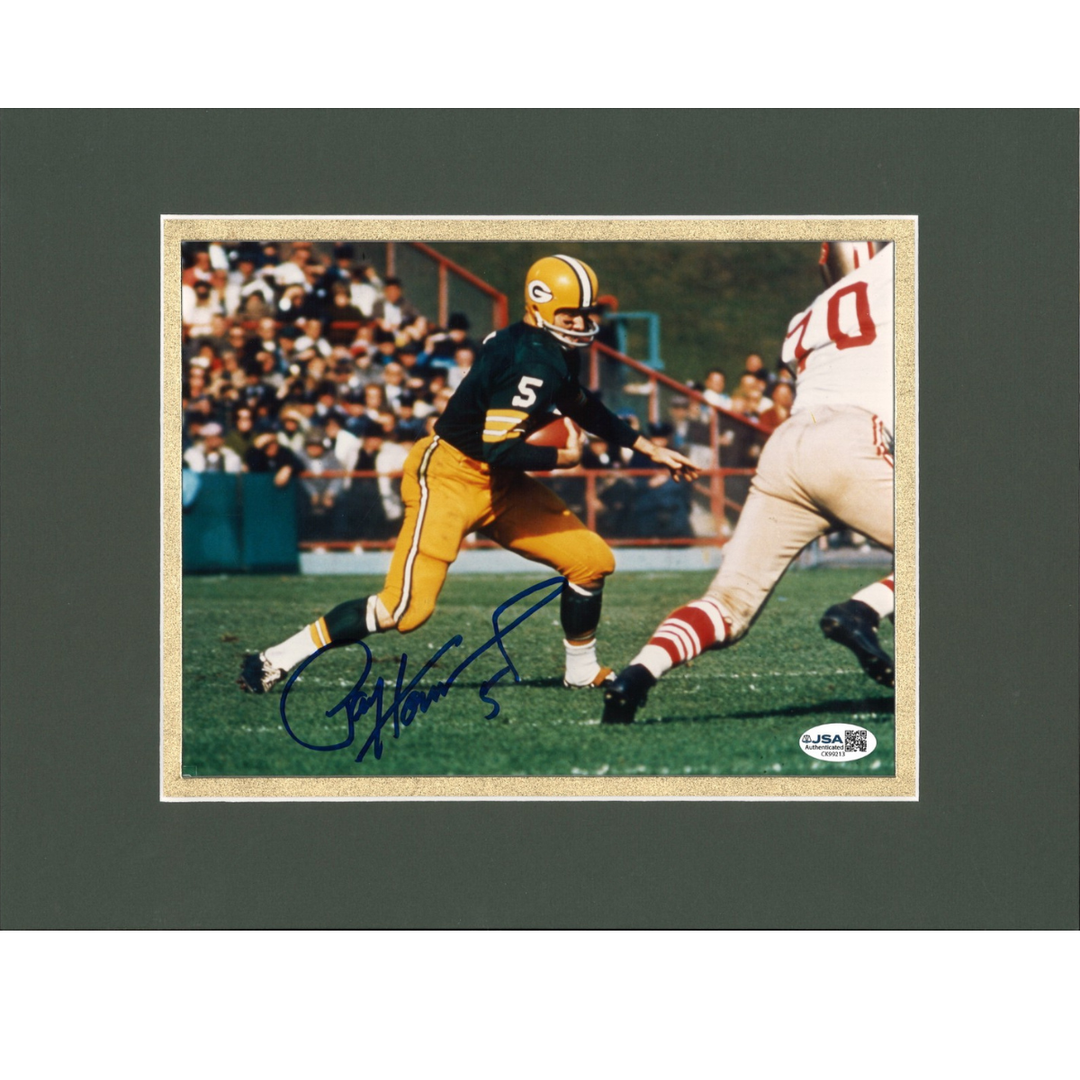 Paul Hornung Green Bay Packers Autographed Matted 8x10 Photo JSA COA