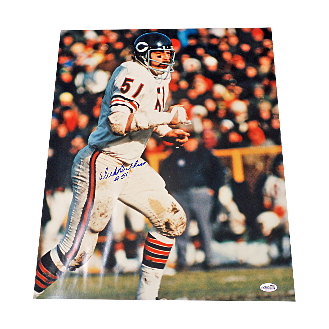 Dick Butkus Chicago Bears Autographed 16x20 Photo JSA COA