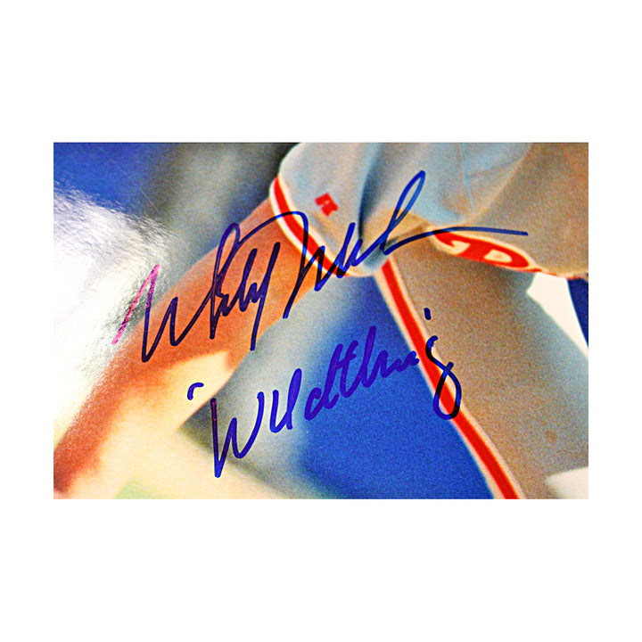Mitch Williams Philadelphia Phillies Autographed Inscribed 16x20 Photo JSA COA