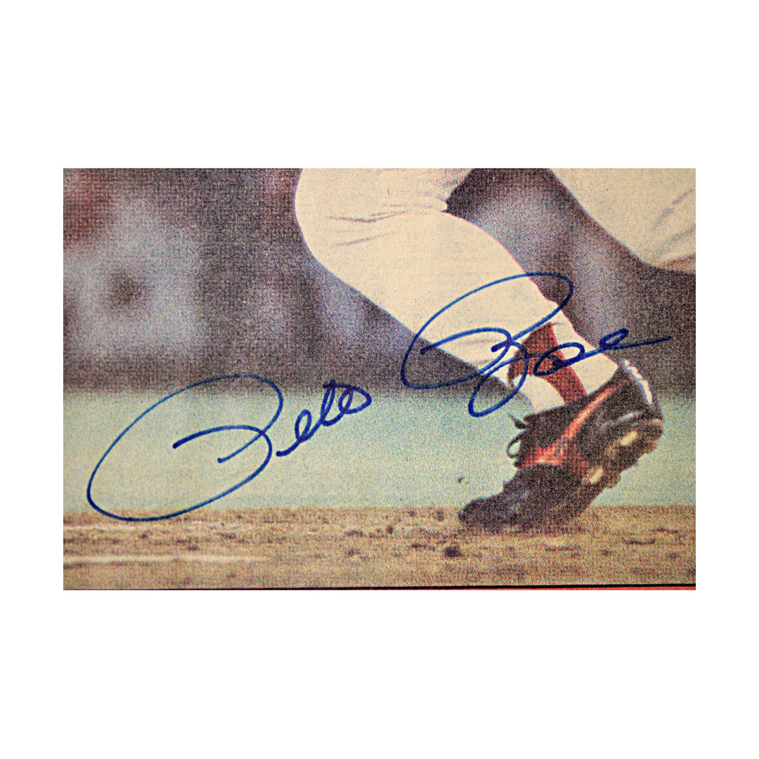 Pete Rose Cincinnati Reds Autographed Cincinnati Post Newspaper JSA COA