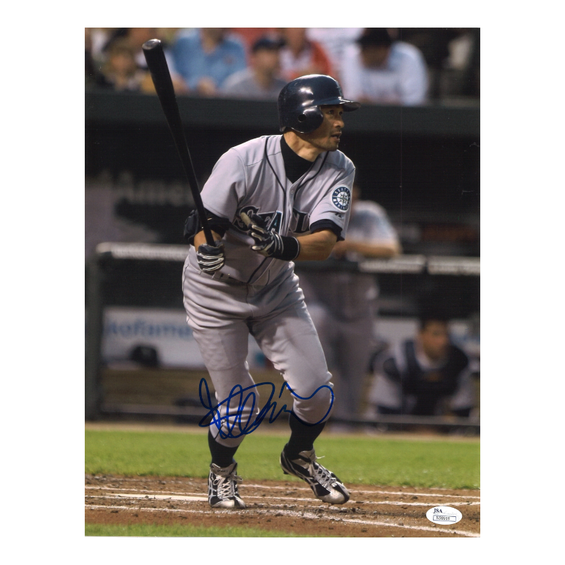 Ichiro Suzuki Seattle Mariners Autographed 11x14 Photo JSA COA