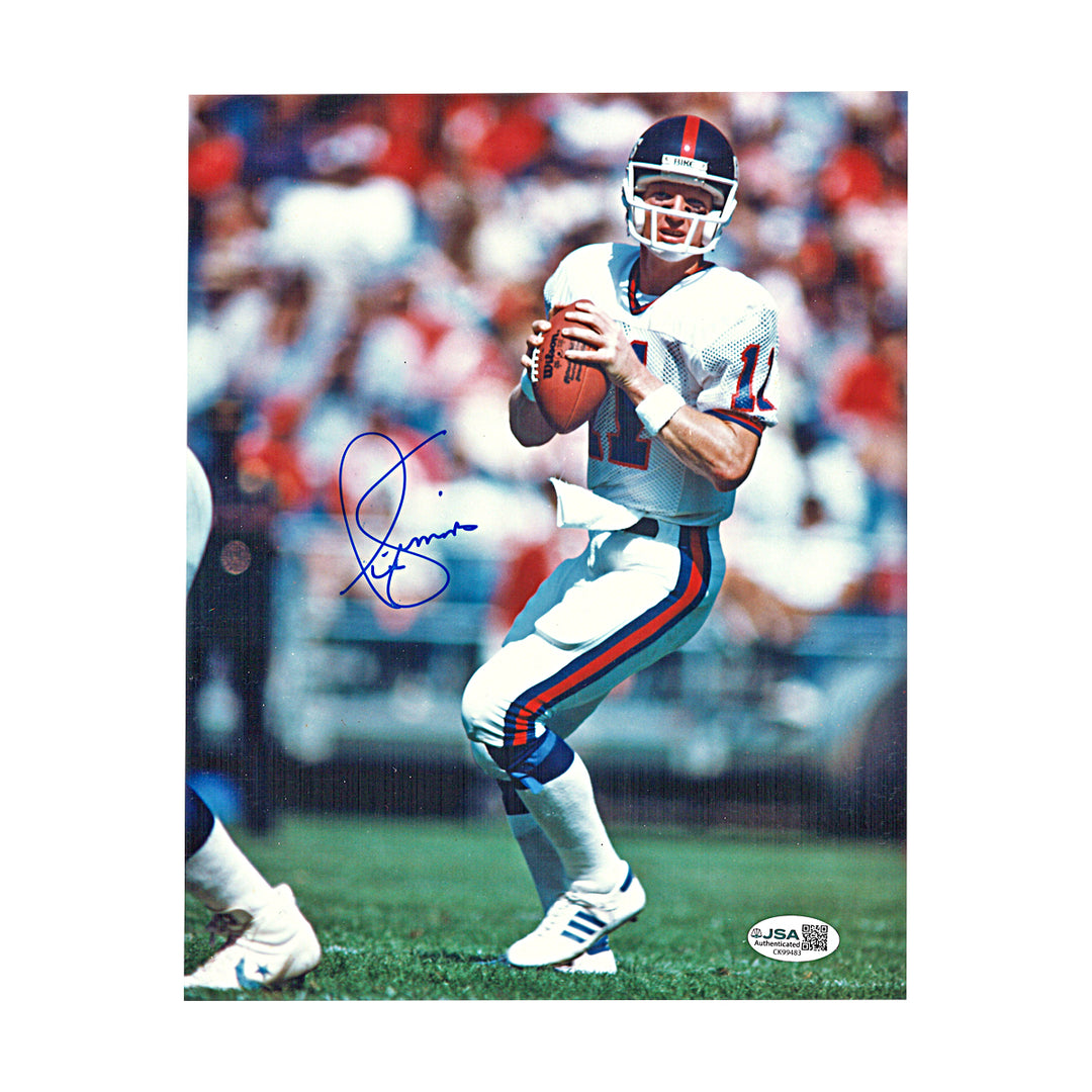Phil Simms New York Giants Autographed 8x10 Photo JSA COA
