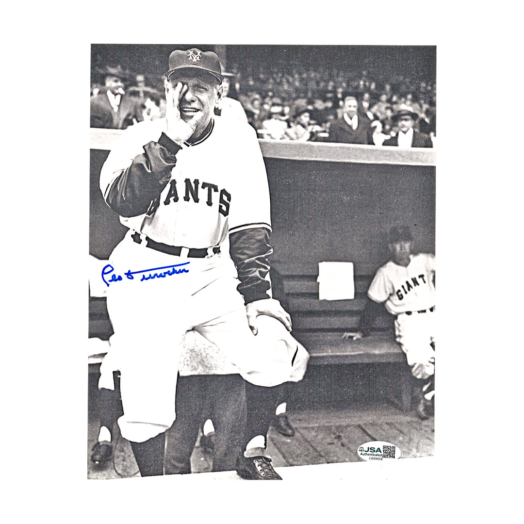 Leo Duroucher San Francisco Giants Autographed 8x10 Photo JSA COA