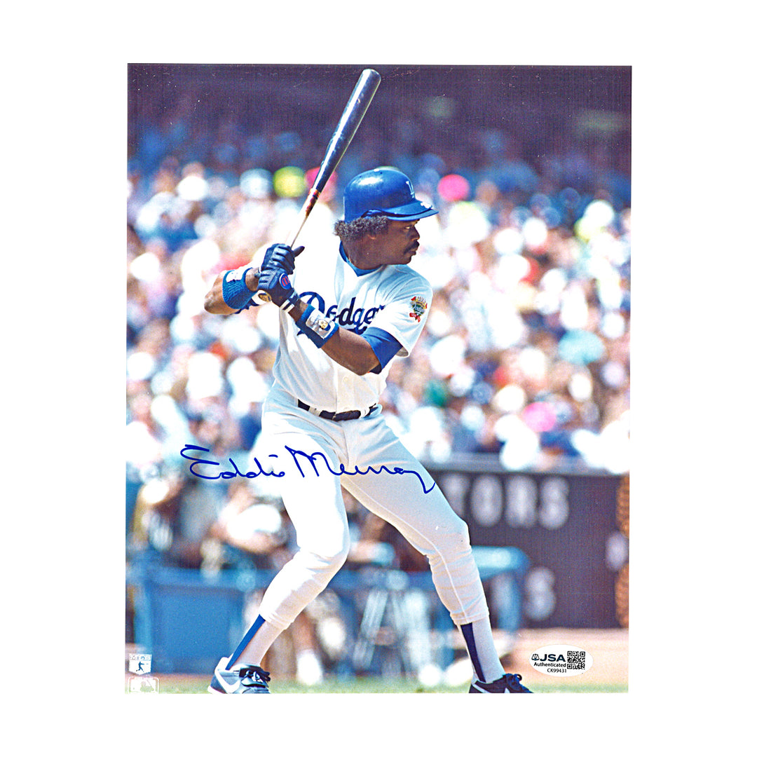 Eddie Murray Los Angeles Dodgers Autographed 8x10 Photo JSA COA