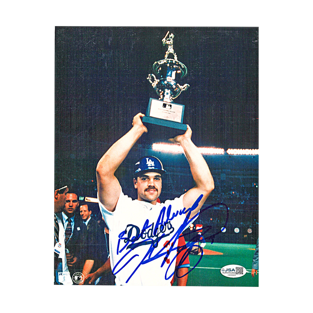 Mike Piazza Los Angeles Dodgers Autographed Inscribed 8x10 Photo JSA COA