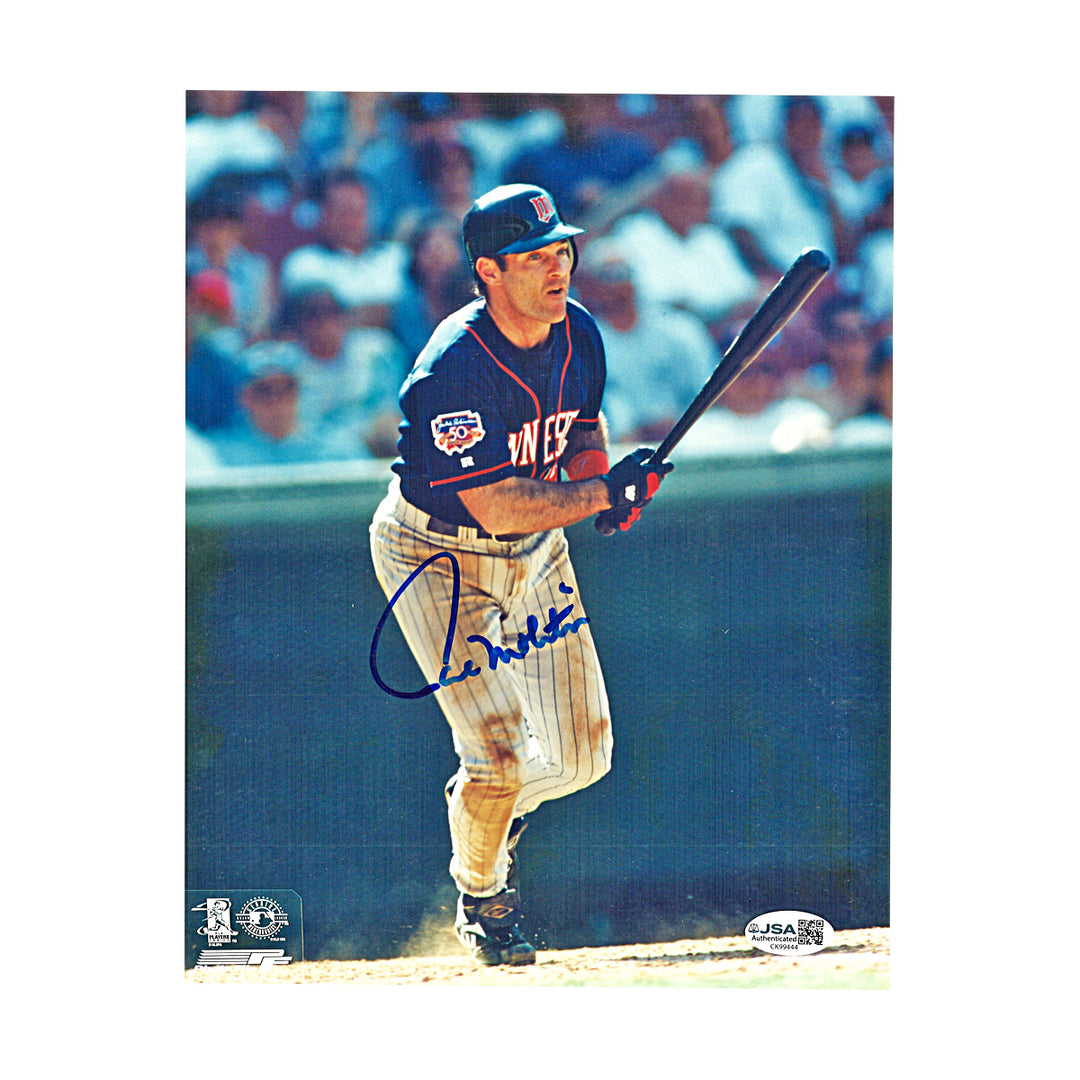 Paul Molitor Minnesota Twins Autographed 8x10 Photo JSA COA
