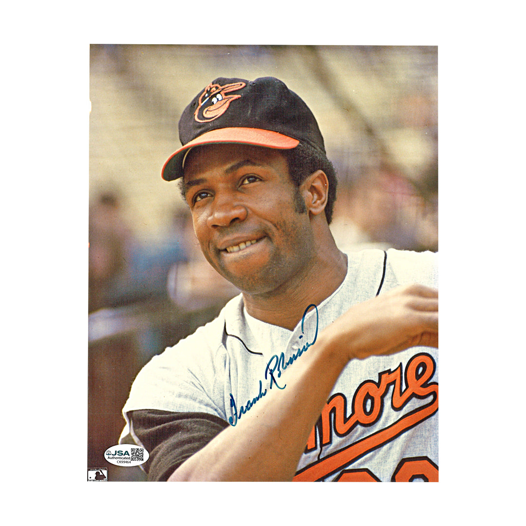 Frank Robinson Baltimore Orioles Autographed 8x10 Photo JSA COA