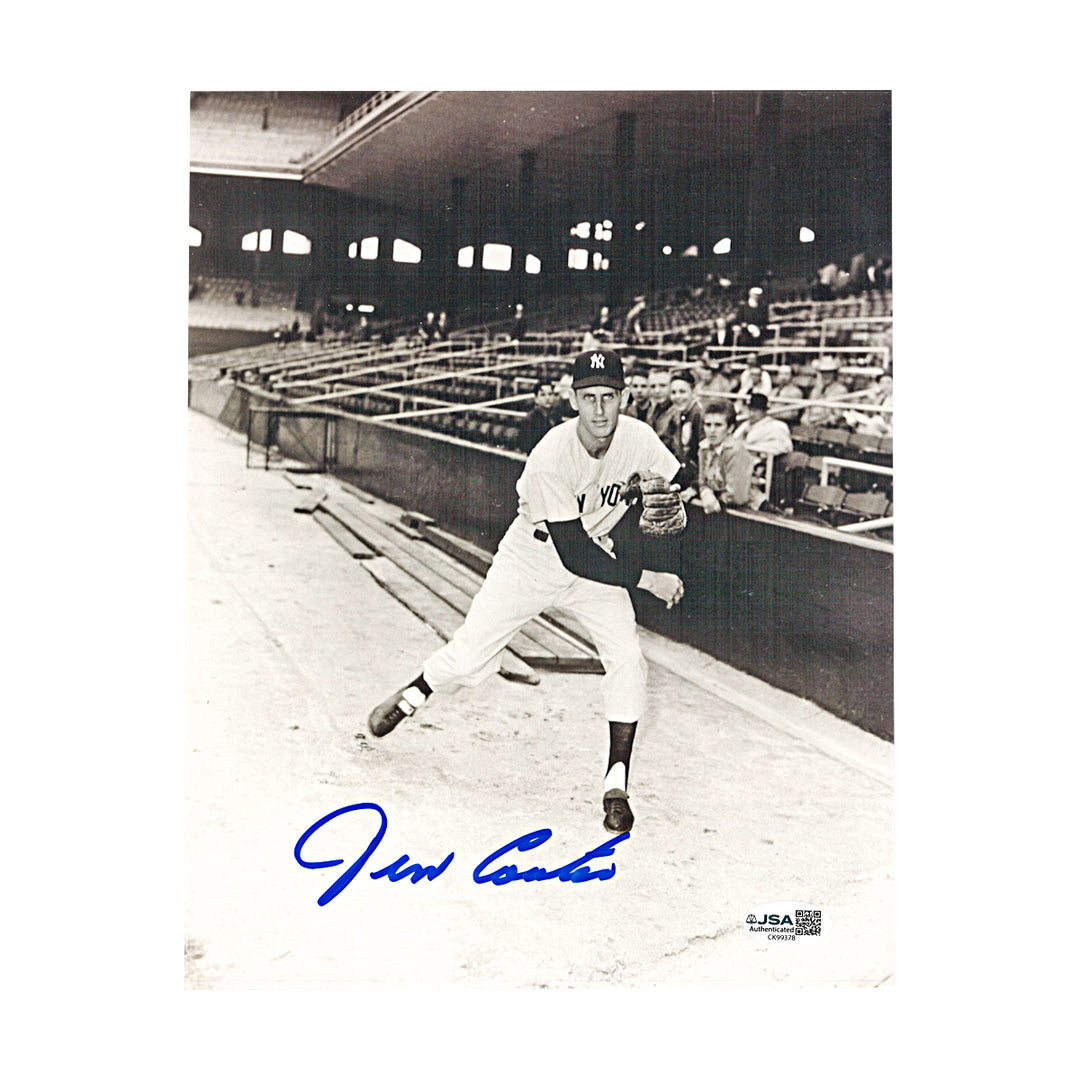 Jim Coates New York Yankees Autographed 8x10 Photo JSA COA