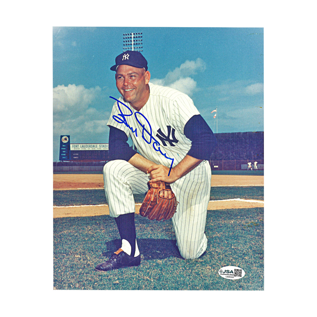 Bud Daley New York Yankees Autographed 8x10 Photo JSA COA