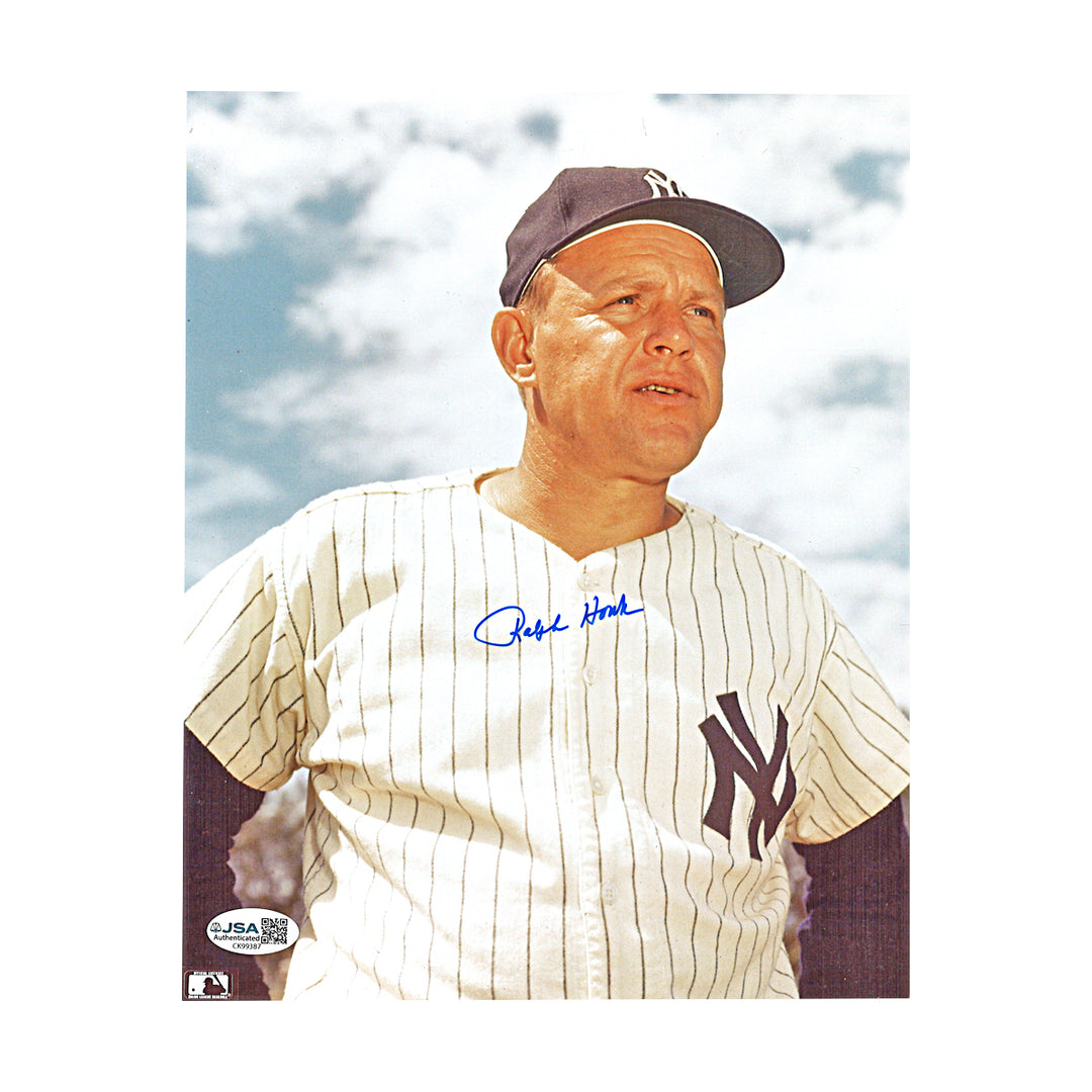 Ralph Houk New York Yankees Autographed 8x10 Photo JSA COA