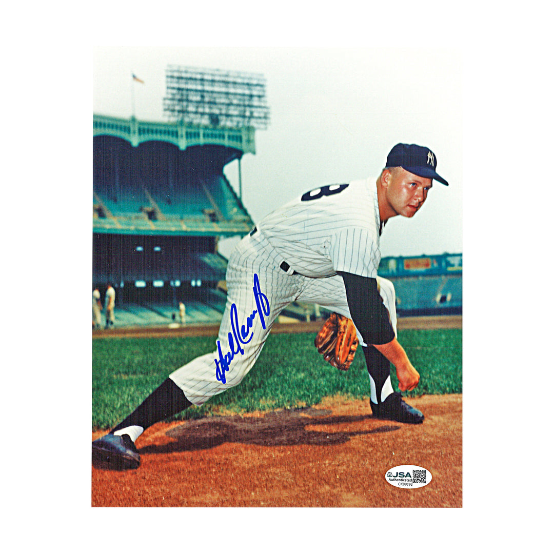 Hal Reniff New York Yankees Autographed 8x10 Photo JSA COA