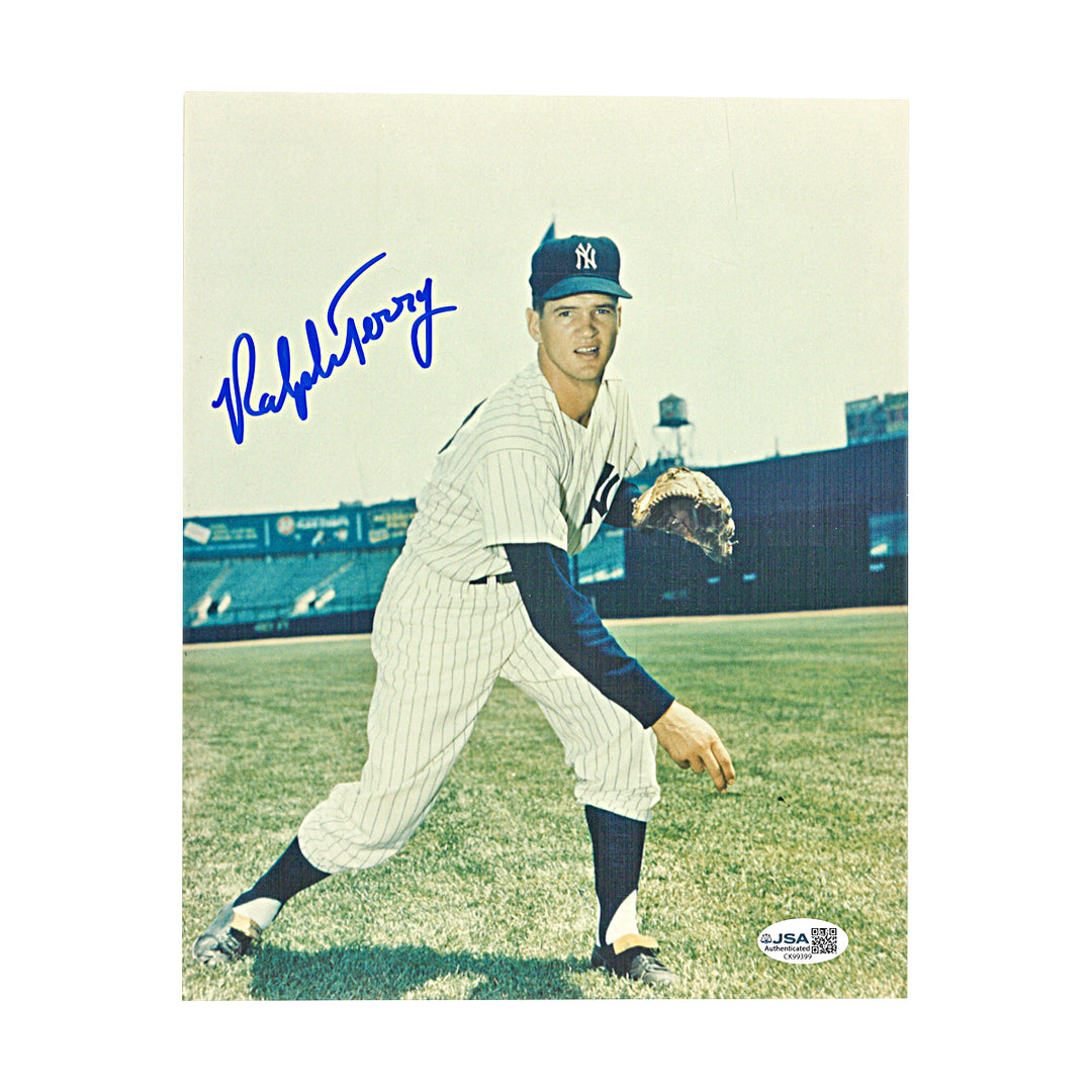 Ralph Terry New York Yankees Autographed 8x10 Photo JSA COA