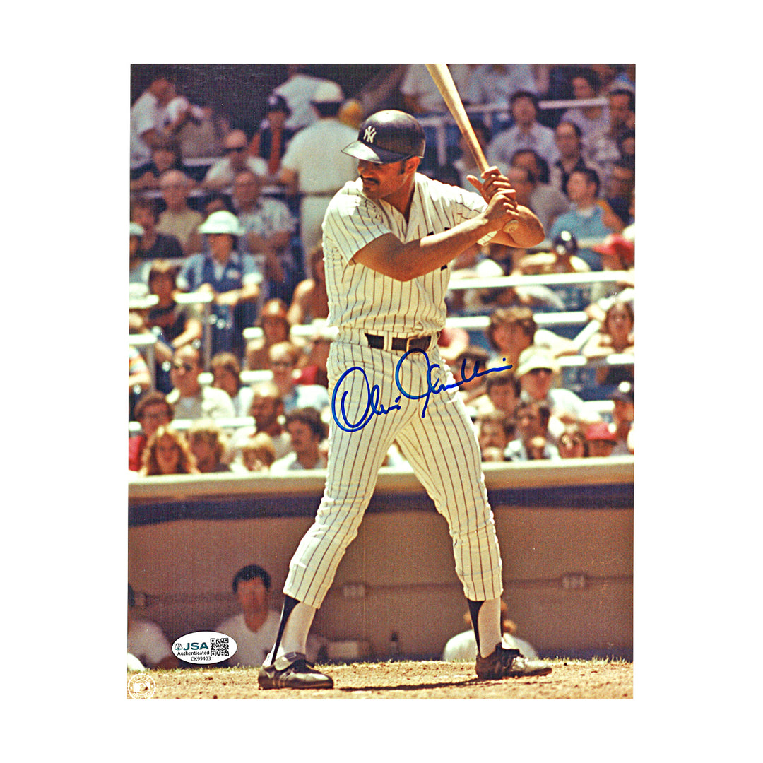 Chris Chambliss New York Yankees Autographed 8x10 Photo JSA COA
