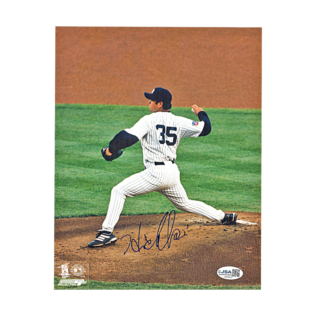Hideki Irabu New York Yankees Autographed 8x10 Photo JSA COA