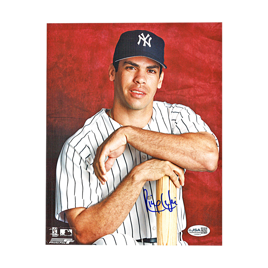 Ricky Ledee New York Yankees Autographed 8x10 Photo JSA COA