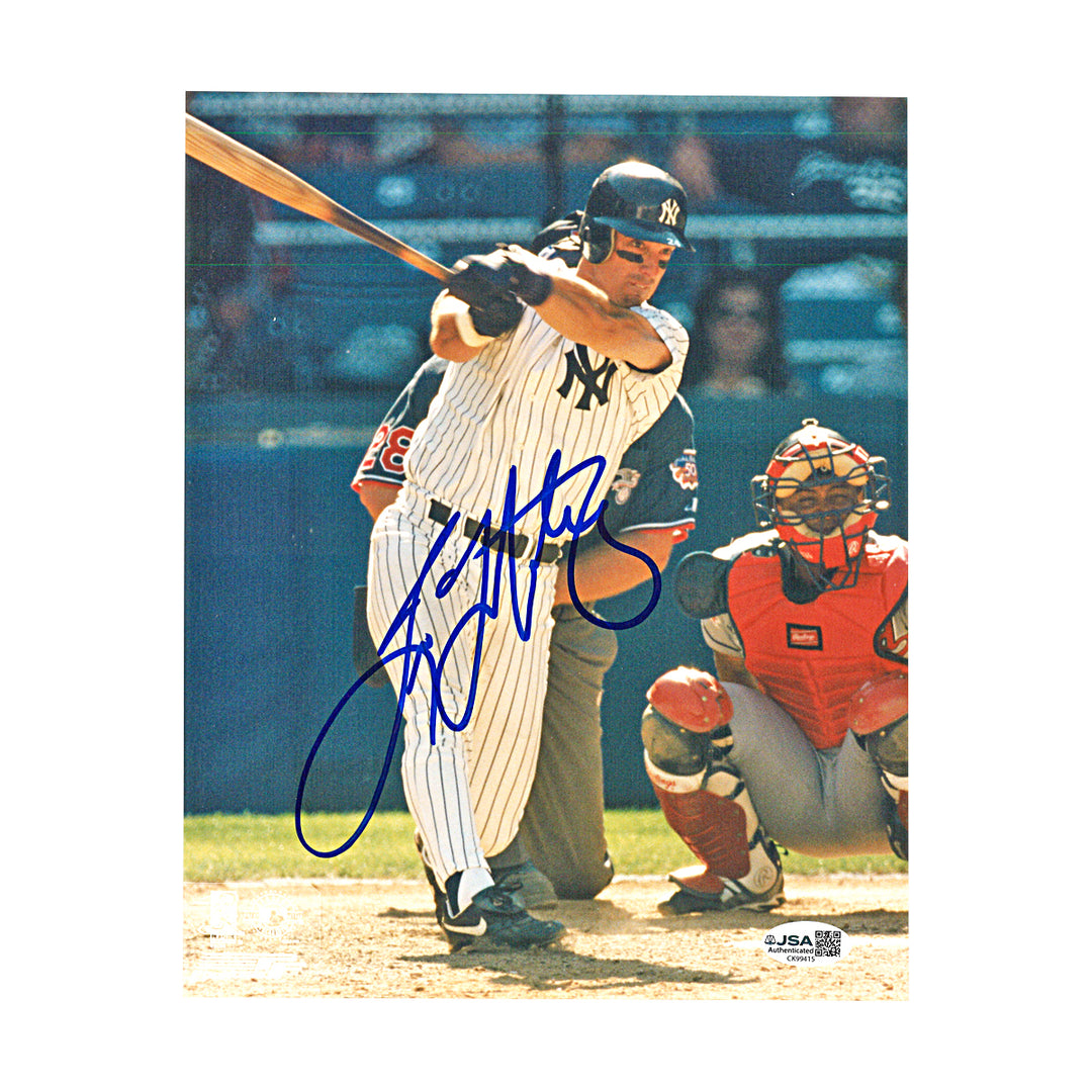 Tino Martinez New York Yankees Autographed 8x10 Photo JSA COA