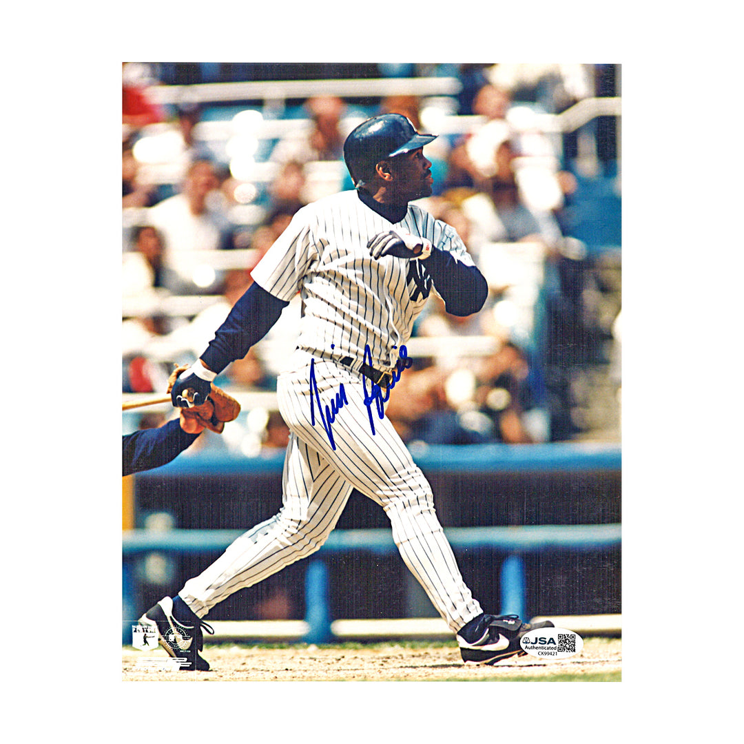 Tim Raines New York Yankees Autographed 8x10 Photo JSA COA