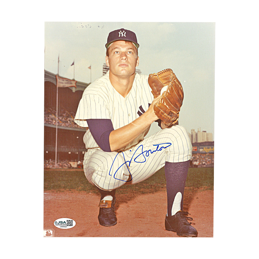 Jim Bouton New York Yankees Autographed 8x10 Photo JSA COA