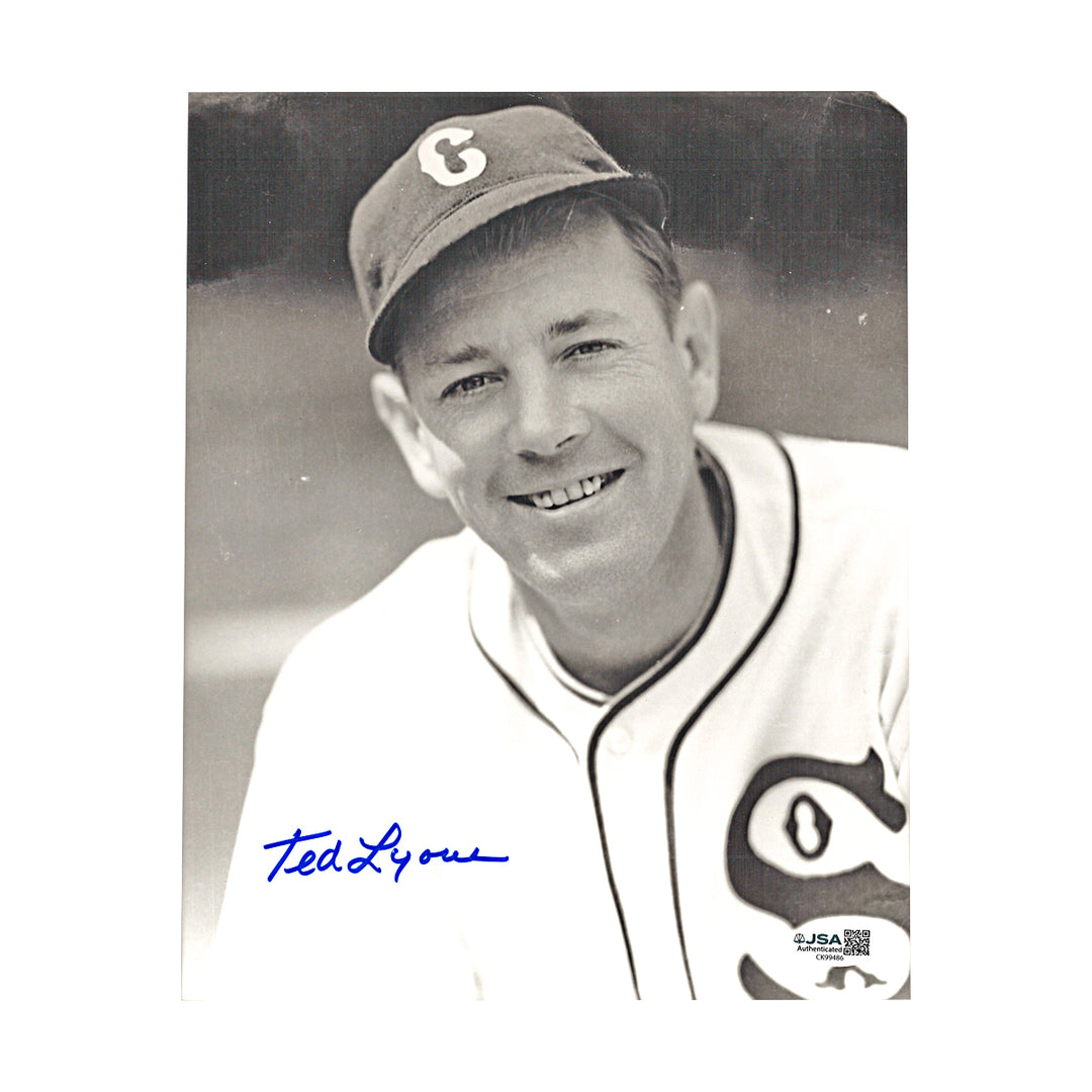 Ted Lyons Boston Red Sox Autographed 8x10 Photo JSA COA